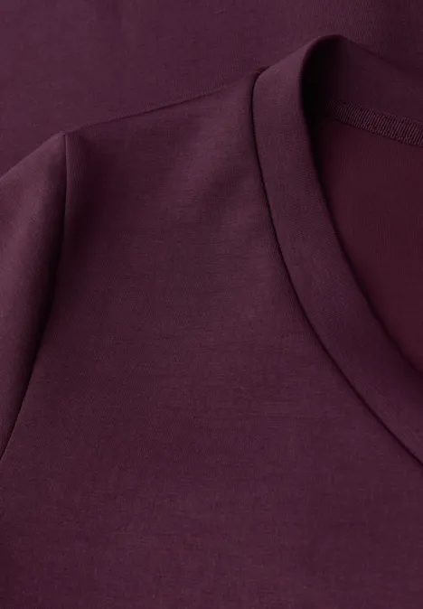 Silk-Look Shirt noble red