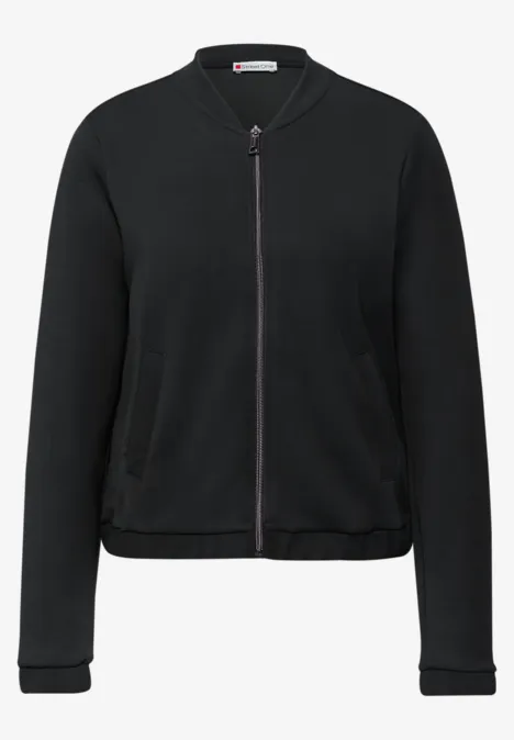 Silk-Look Jacke Black