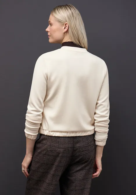 Silk-Look Jacke soft beige