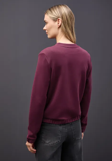 Silk-Look Jacke noble red