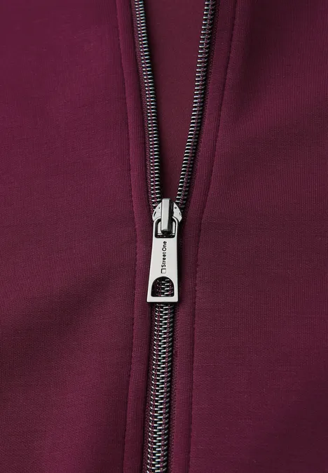 Silk-Look Jacke noble red