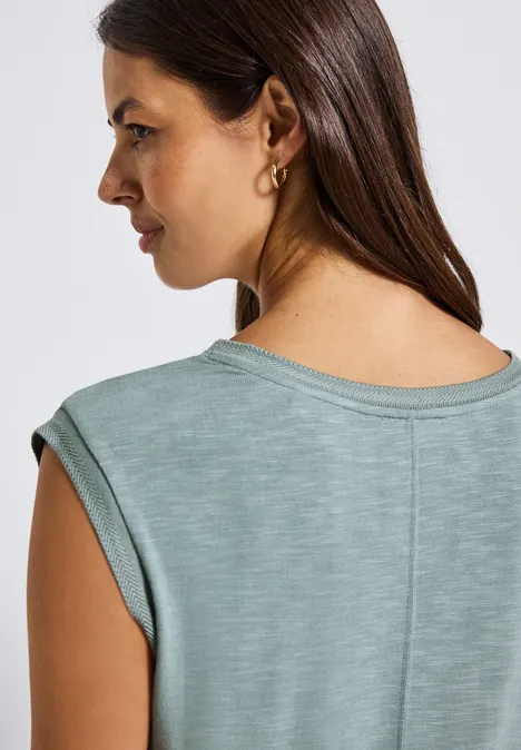 Shirt mit Dekotapes arona blue