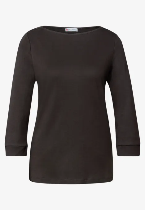 Basic U-Boot Shirt deep roast brown