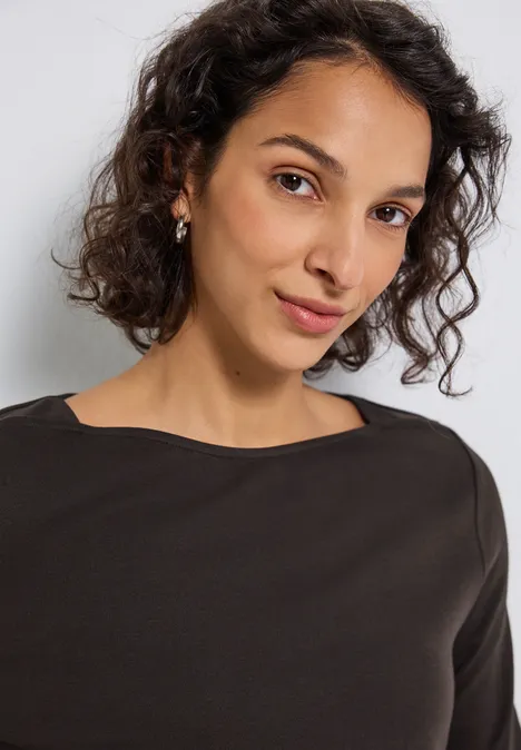Basic U-Boot Shirt deep roast brown