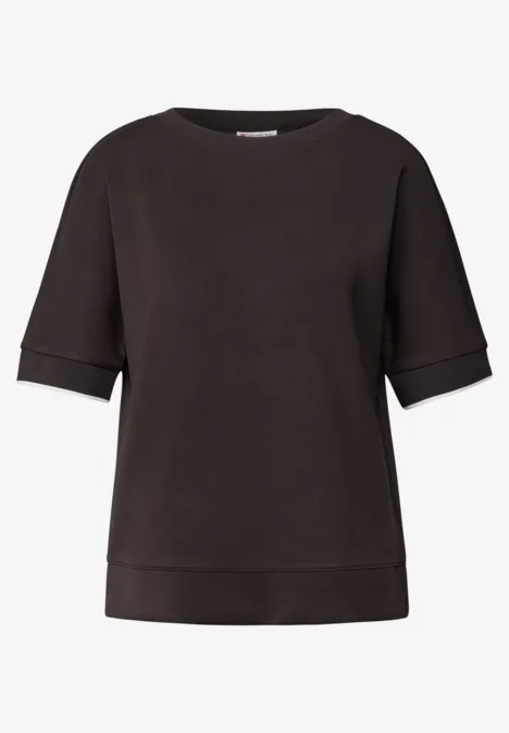 Chemise en soie deep roast brown
