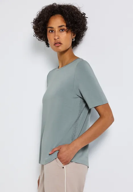 Shirt met glitterstrepen arona blue