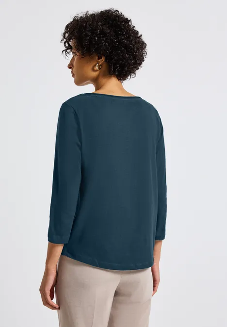 Shirt mit 3/4 Arm tide blue