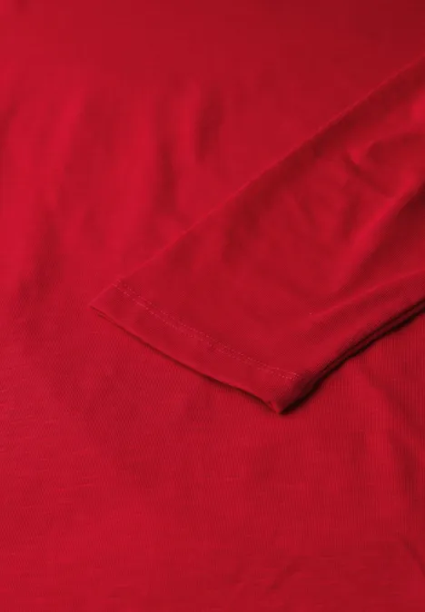 Shirt mit 3/4 Arm racing red