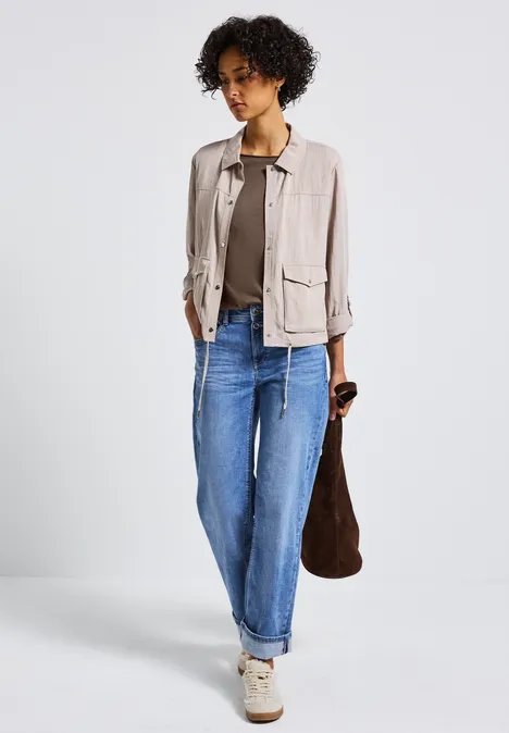 Shirt mit 3/4 Arm silk brown