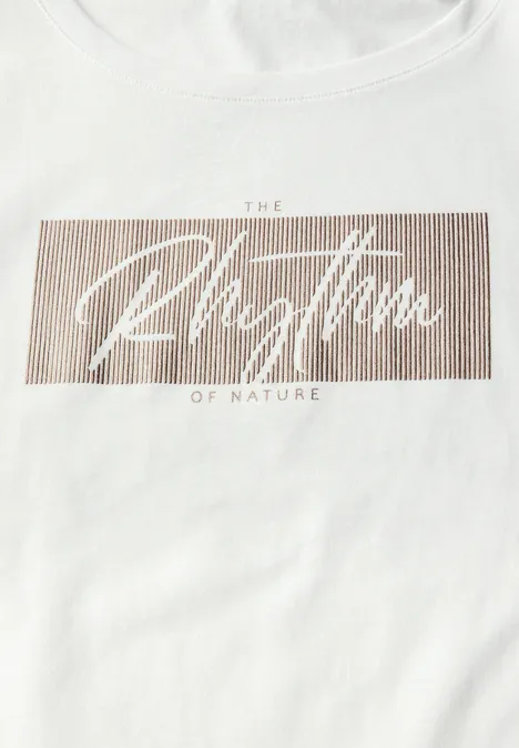 T-Shirt mit Print off white