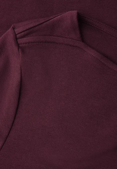 Shirt mit U-Boot-Ausschnitt wildberry red