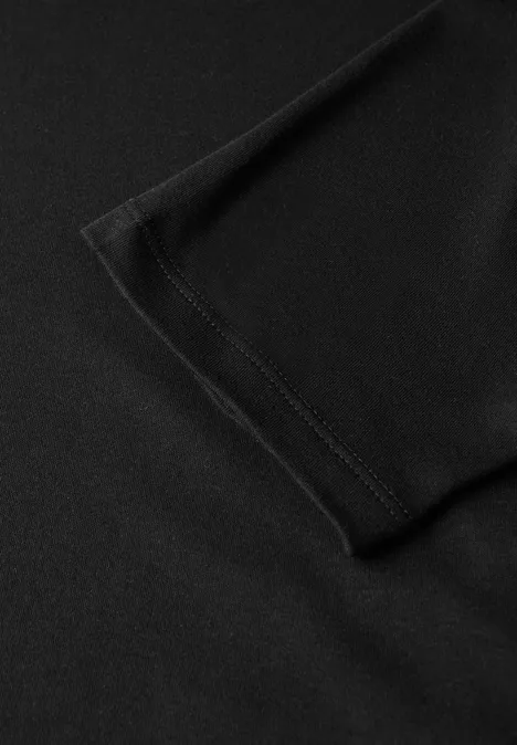 Basic Shirt mit Turtleneck Black
