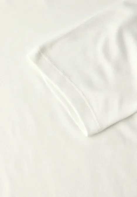 Basic Shirt mit Turtleneck off white