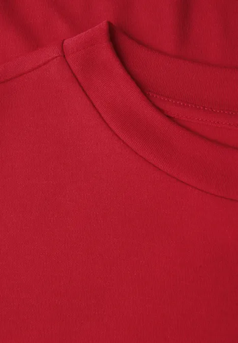 Basic Shirt mit Turtleneck racing red