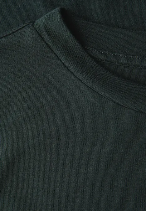 Basic Shirt mit Turtleneck evernight green