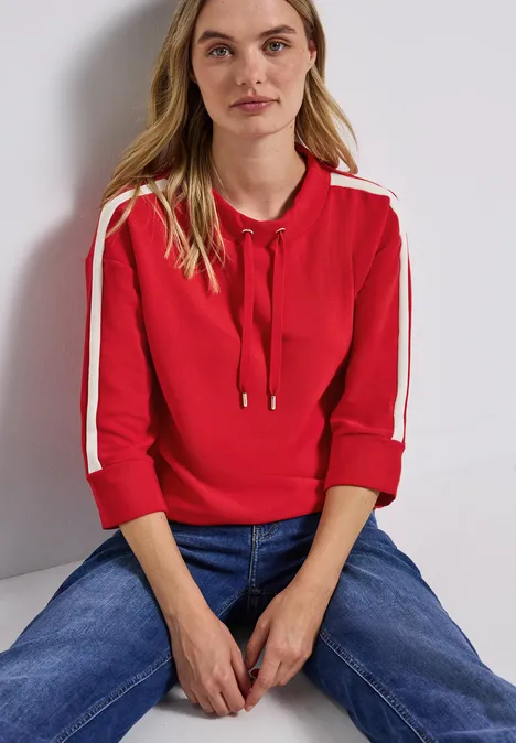 Ottoman Shirt mit Tape racing red