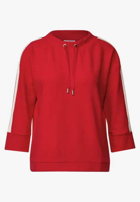 Ottomaans shirt met tape racing red