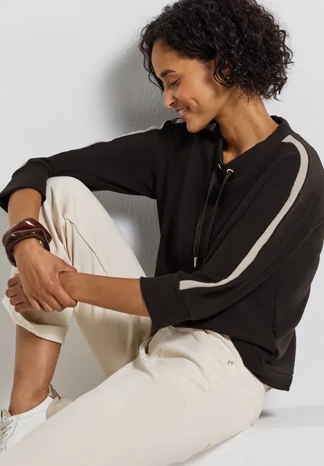 Ottoman Shirt mit Tape deep roast brown