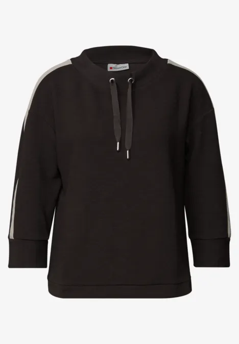 Ottoman Shirt mit Tape deep roast brown