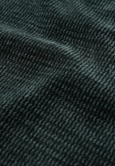 Kuscheliges V-Neck Shirt evernight green
