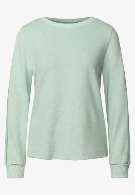 Shirt mit Tape Details serene green mel.