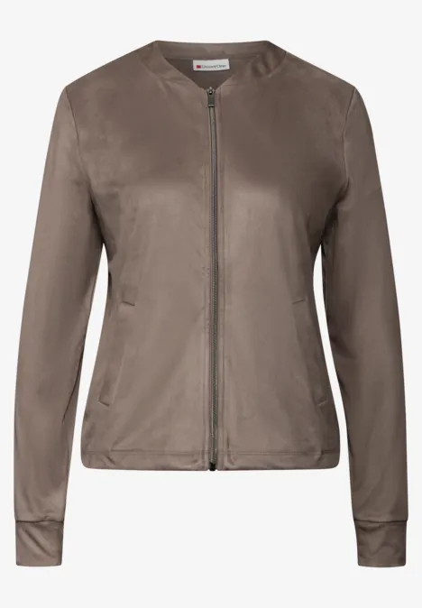 Veste en velours avec poches silk brown