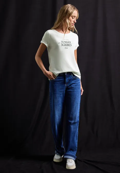 T-Shirt mit Wording off white