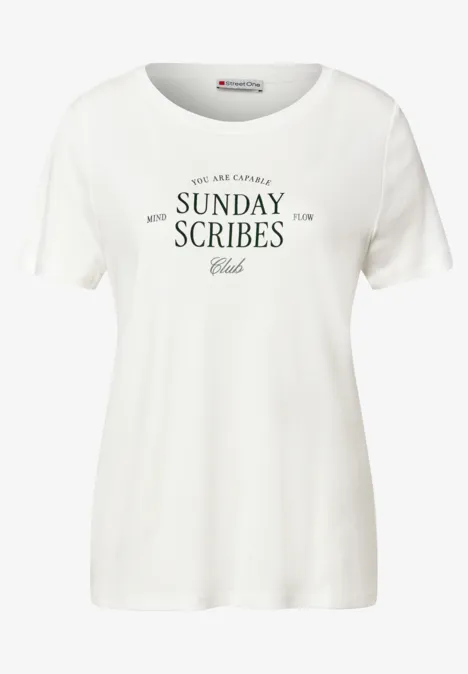 T-Shirt mit Wording off white