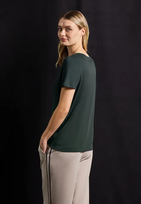 T-Shirt mit Wording evernight green