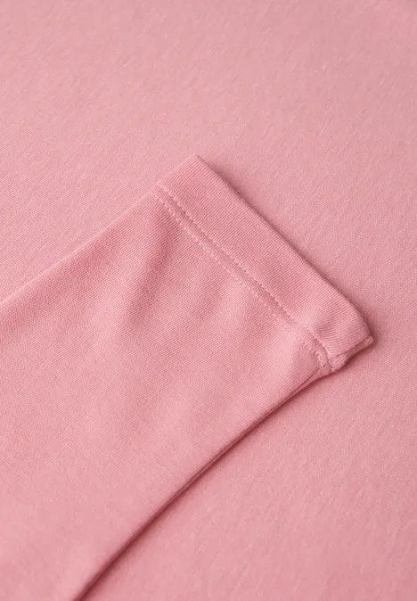 Basic Langarmshirt powder pink