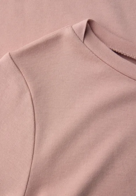 Basic Langarmshirt faded rose