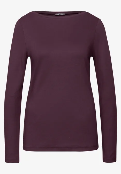 Basic shirt met lange mouwen Jazz Berry