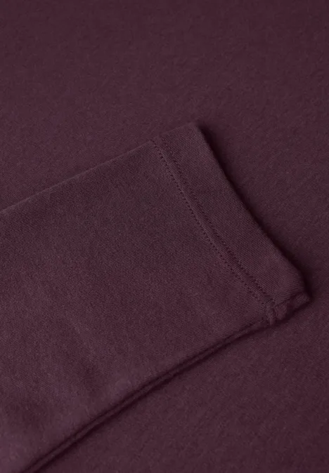 Basic Langarmshirt jazz berry