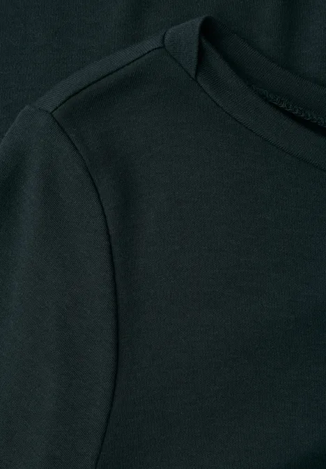 Basic Langarmshirt evernight green