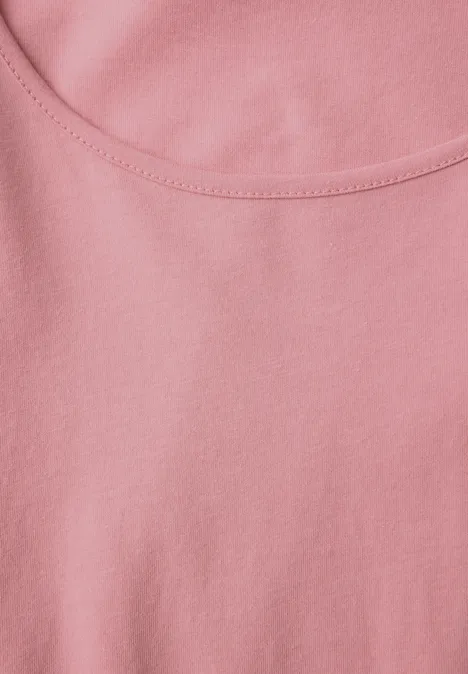 Basic Langarmshirt powder pink