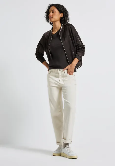 Basic Langarmshirt darkest brown