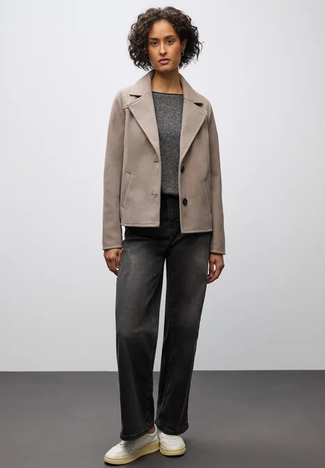Softes Melange Shirt gravel grey mel.