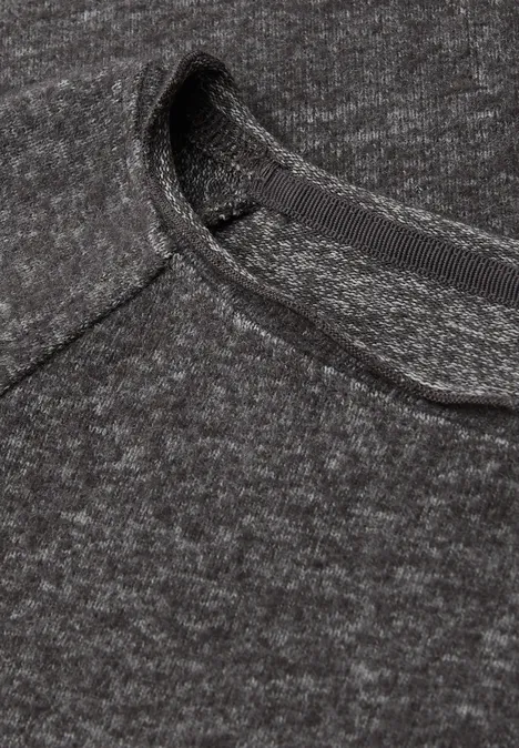 Softes Melange Shirt gravel grey mel.