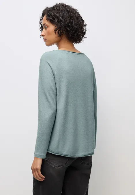 Softes Melange Shirt nile blue mel.
