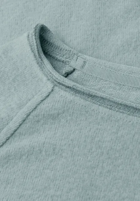 Softes Melange Shirt nile blue mel.