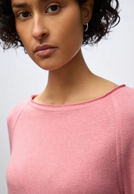 Softes Melange Shirt almond coral mel.