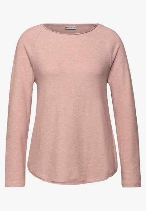 Softes Melange Shirt faded rose mel.