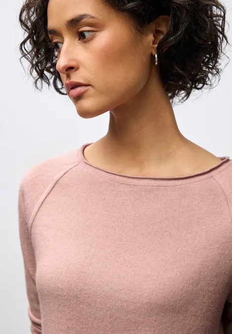 Softes Melange Shirt faded rose mel.