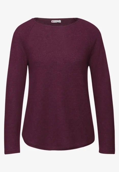 T-shirt doux mélangé noble red