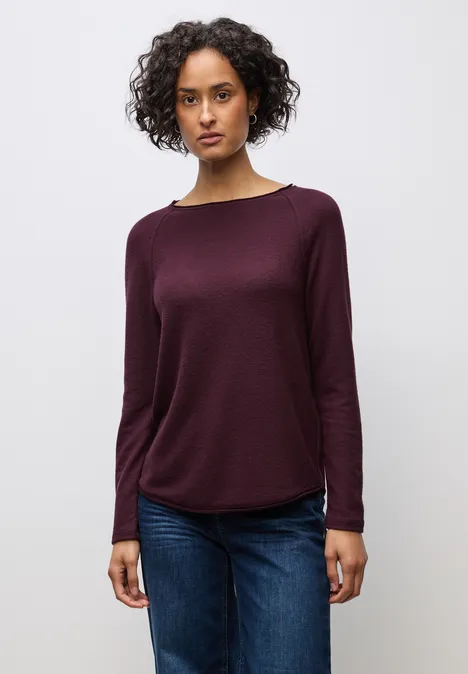 Softes Melange Shirt jazz berry