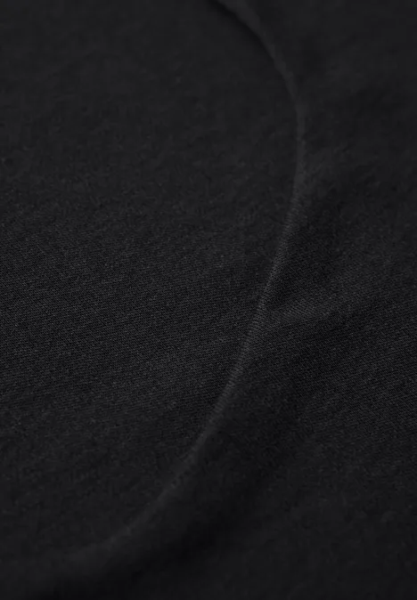 Shirt mit Carrée Ausschnitt Black