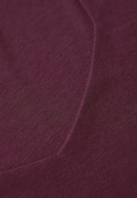 Shirt mit Carrée Ausschnitt noble red