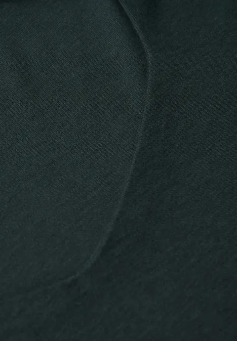 Shirt mit Carrée Ausschnitt evernight green