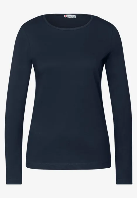 2er-Pack Langarmshirts deep blue/jazz berry
