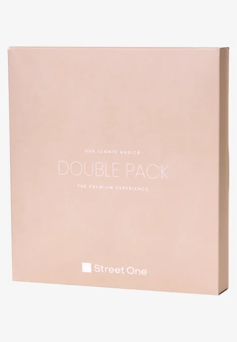 2er-Pack Langarmshirts noble red/off white
